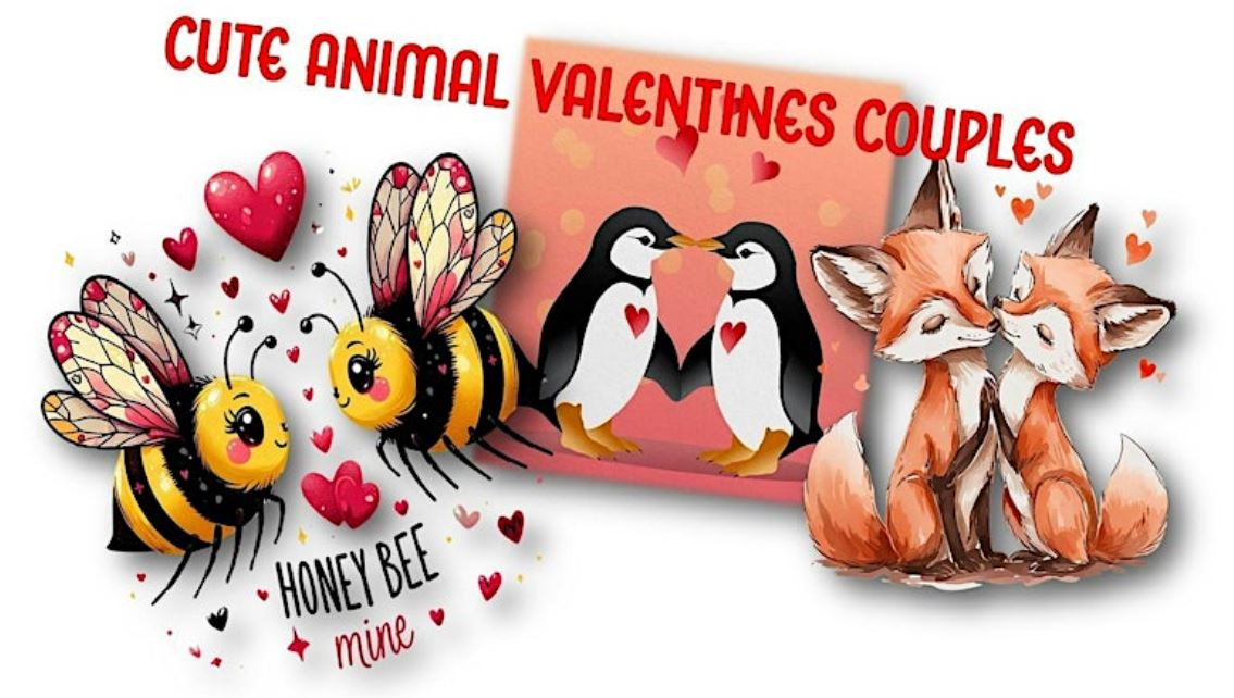 Cute Animal Valentines Couples