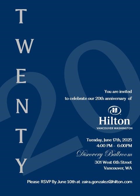 Hilton Vancouver 20th Anniversary