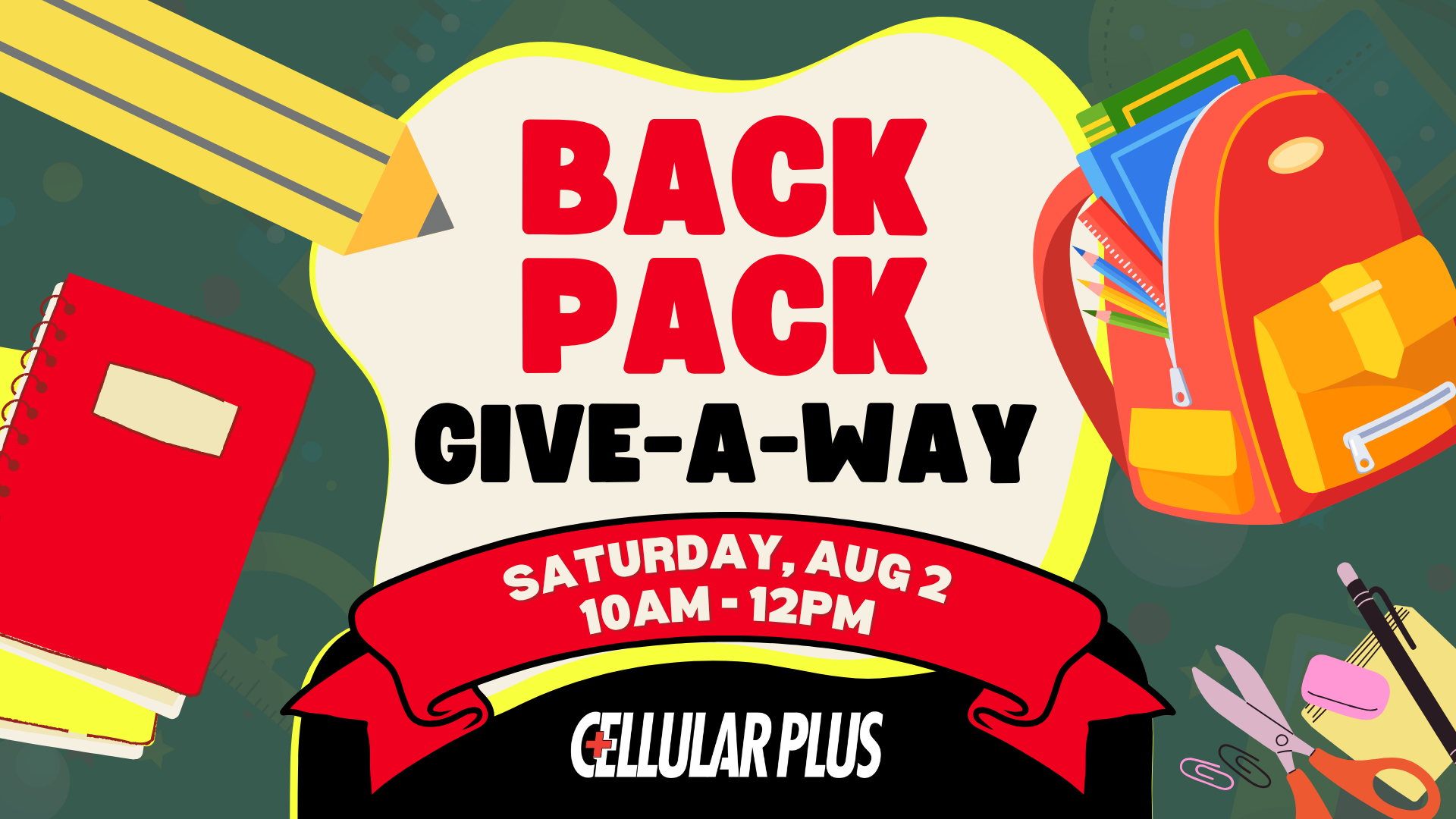 Backpack Giveaway 2025 – Facebook Event Cover