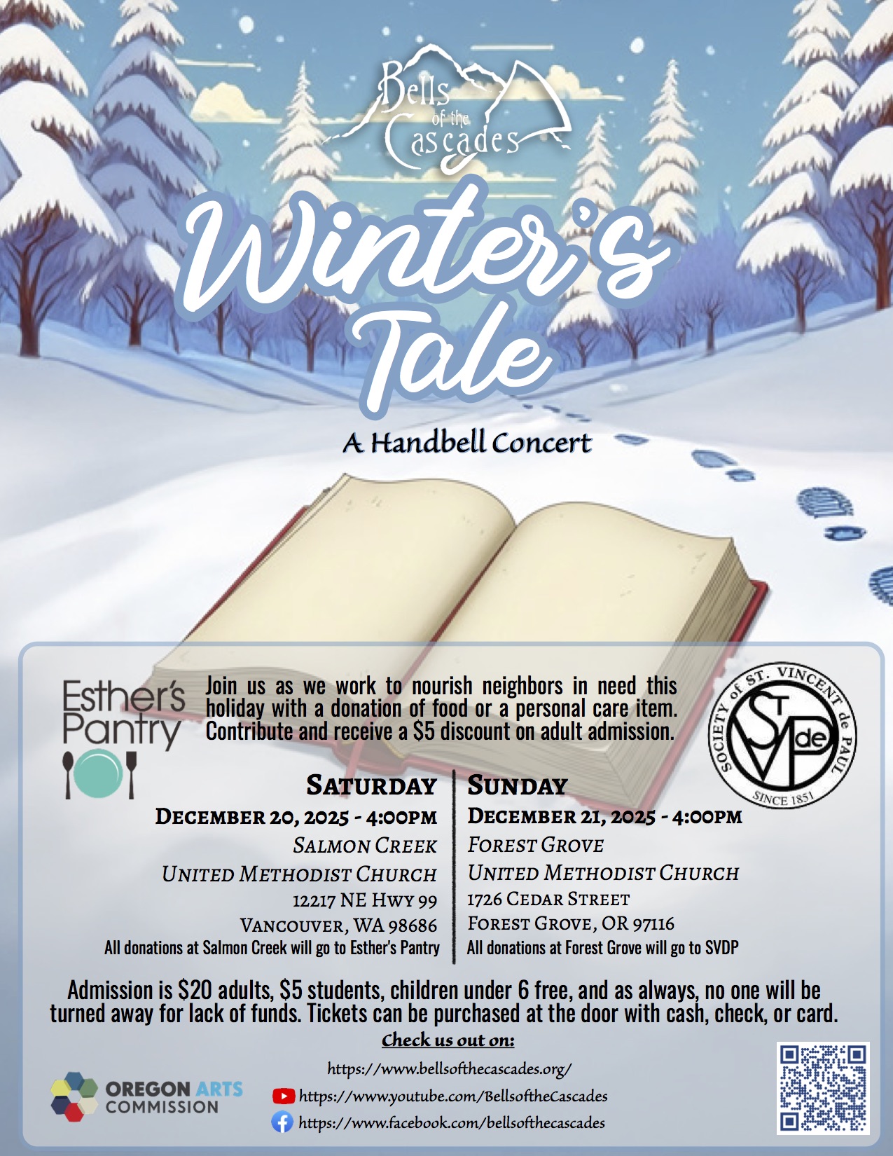 Bells of the Cascades “Winter’s Tale” Concert