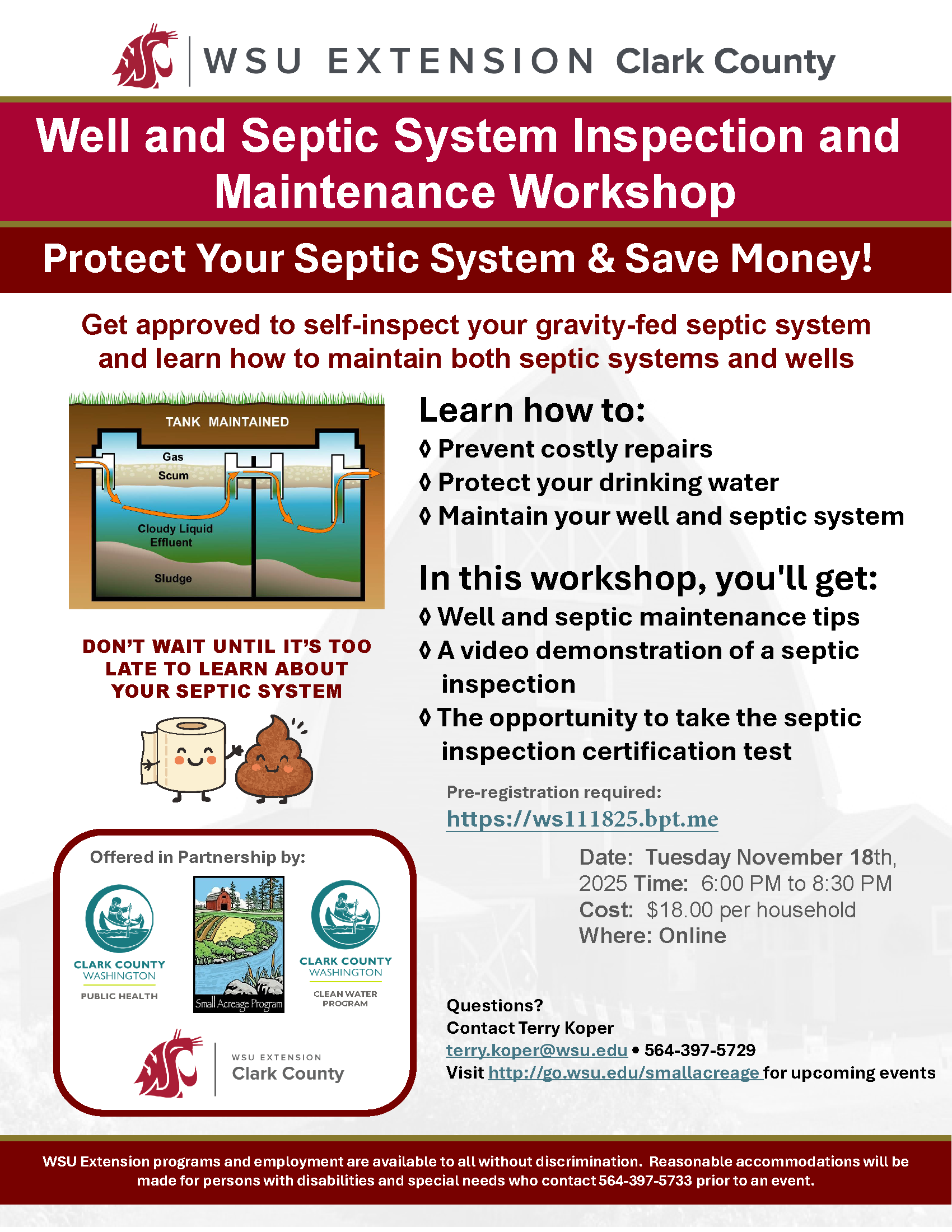Well and Septic System Workshop (online)